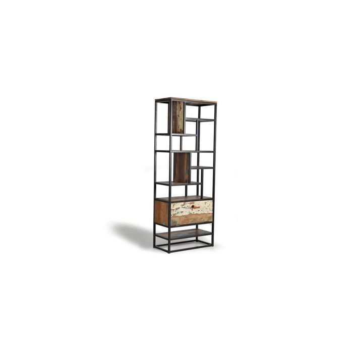 Étagère - Giner y Colomer - Bois Recyclé - Métal - Multicolore - 212cm