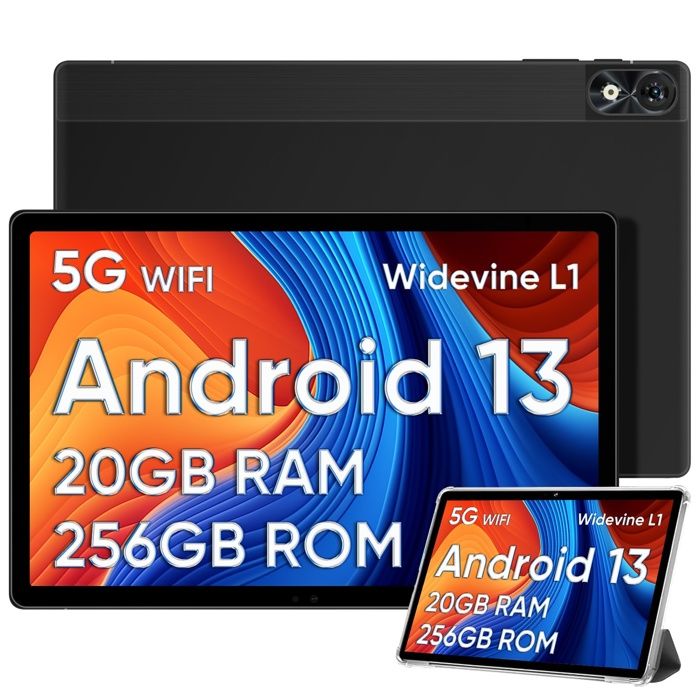 DOOGEE T10 Plus Tablette 10 pouces Écran 2K Android 1320Go + 256Go + 1TB TF(pas includ) 8250mAh Tablette Tactile Dual 4G WiFi