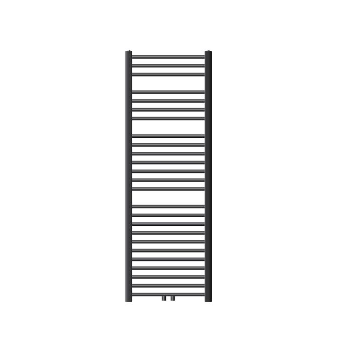 ECD Germany Radiateur S/èche-Serviettes Sahara Courb/é avec Raccordement Central Radiateur S/èche Serviette pour Salle de Bain 500 x 1500 mm Anthracite