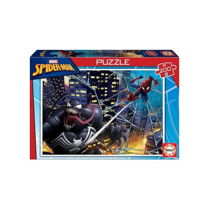 Puzzle Spiderman Et LAttaque Contre Venom - 200 Pieces - Enfant Educa - Collection Super Heros Spider-man