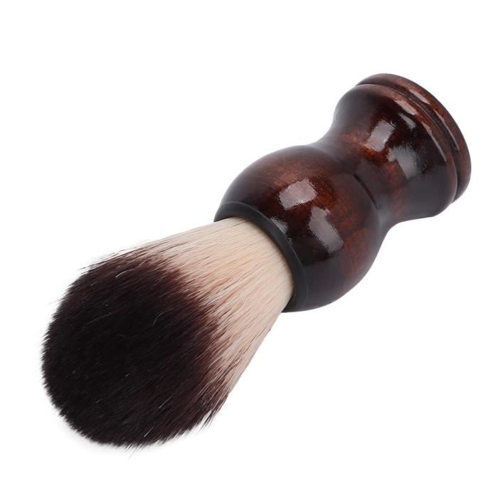 Brosse De Rasage Haryali London – Poils Synthétiques, Manche Résine Noir & Rouge