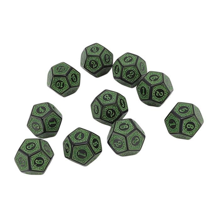 Chessex D&D CHX23804 Jeu de dés polyédriques en plastique rouge translucide et blanc de 12 mm, dés Donjons et Dragons comprenant 36 dés D6, multicolore