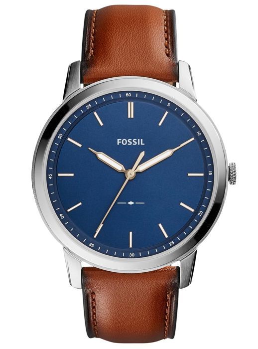 FOSSIL HOMME 44MM BRACELET CUIR BOITIER ACIER INOXYDABLE QUARTZ MONTRE  FS5304 - Cdiscount Bijouterie