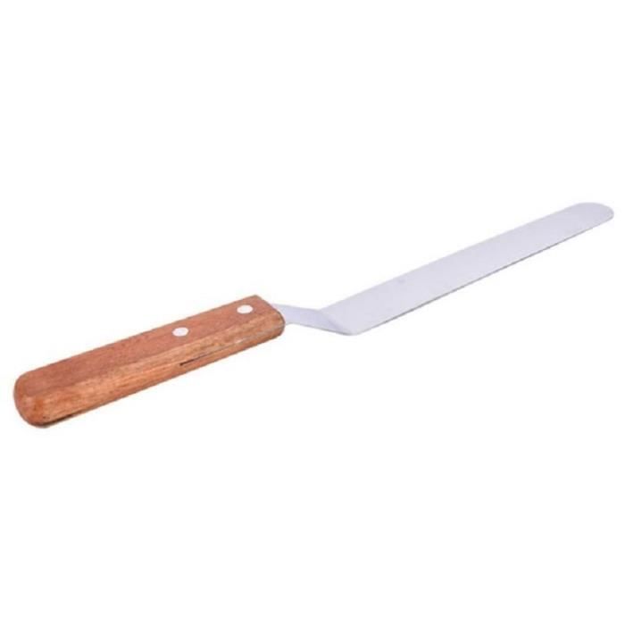 1 spatule couteau lisseur pelle coudée pâtisserie