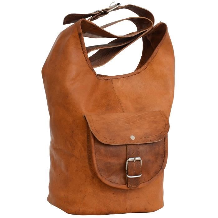 Sac à Main Cuir Véritable Gusti - Élégant Vintage Pour Femme - Pratique Et Robuste