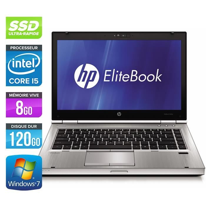 Ordinateurs portables HP EliteBook 8470P - Core i5-3210M -8Go -120Go SSD - Hewlett packard