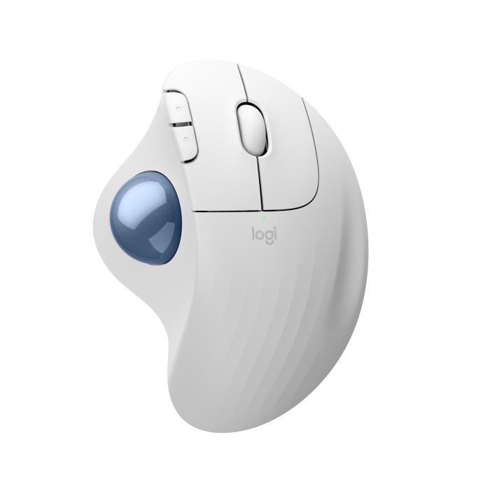 Souris ergonomique – sans fil – Logitech – ERGO M575S – Blanc
