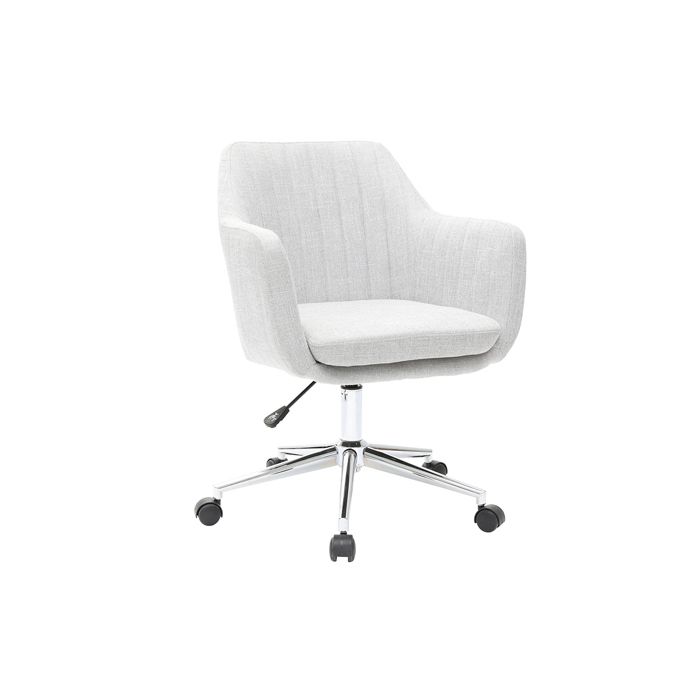 Miliboo Stephane Plaza Fauteuil De Bureau Design En Tissu Gris Clair Aleyna Achat Vente Chaise De Bureau Cdiscount