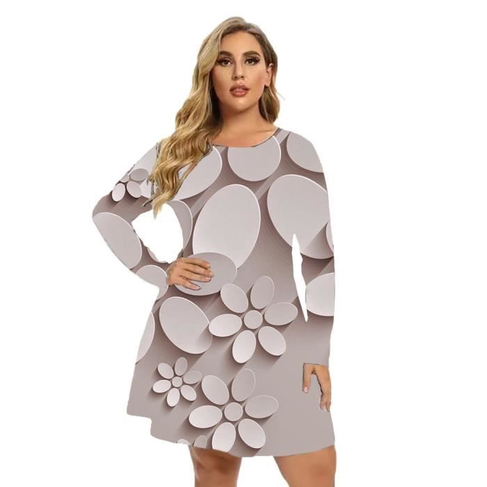 Robe Apt. 9 Imprimé Floral Blanc/violet - Taille M, Occasion Très Bon état, Style Décontracté