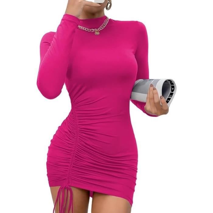 Robe sales moulante plissée