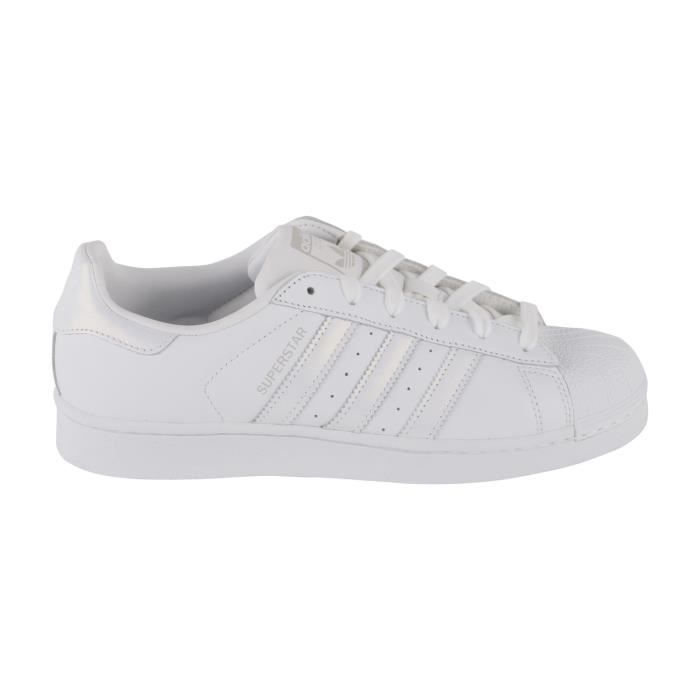 ADIDAS HOMME AQ1214 BLANC CUIR BASKETS Blanc - Achat / Vente basket -  Prolongation Soldes Cdiscount