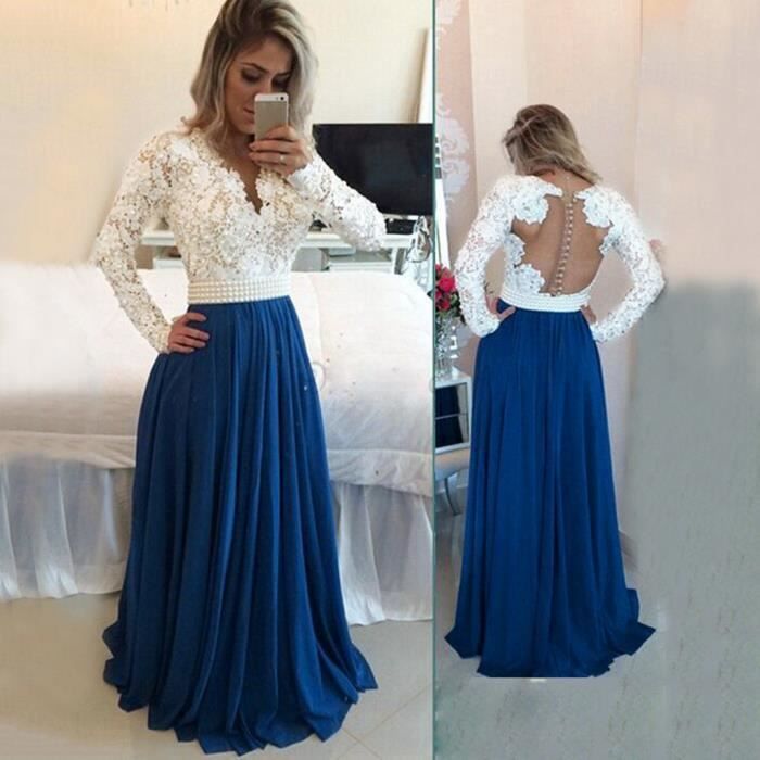 robe manche longue soiree