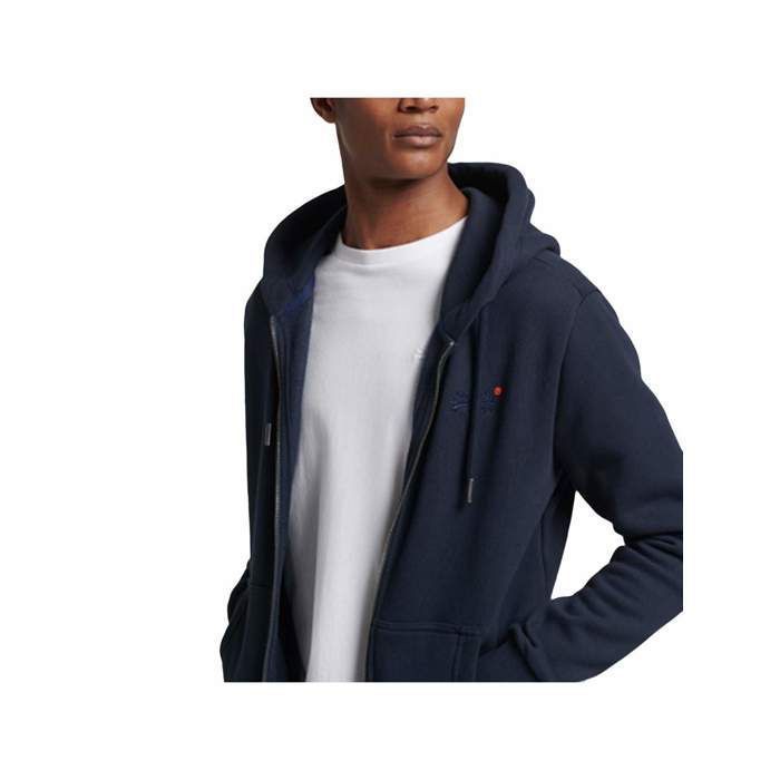 Superdry Homme – Pull à Capuche Bleu Taille 2XL – Graphique – Très Bon état