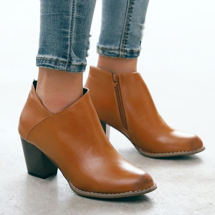 Bottillon femme sales talon haut