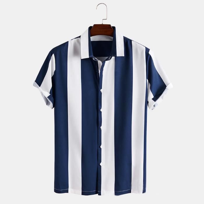 Chemise Hawaïenne Caribbean Joe – Homme XL – Bleu Tropical – Rayonne