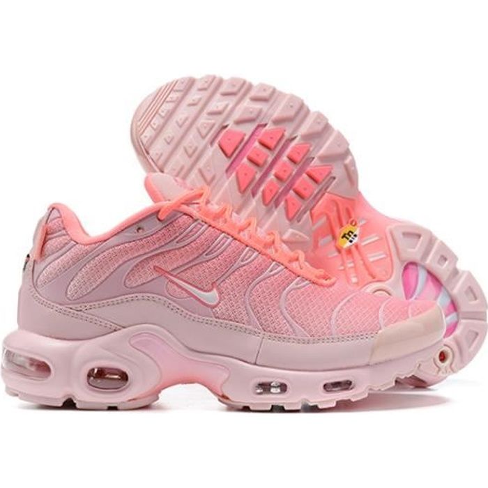 Baskets Plus TN Femme Chaussures Entra nement de Sport Rose Rose