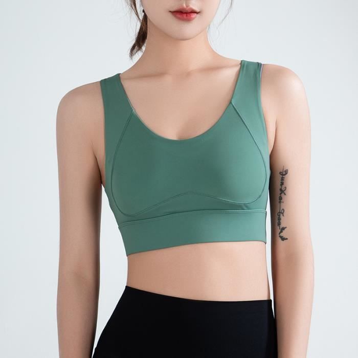 Débardeur de Sport Femme INSFITY Extensible Bra Sport Vert