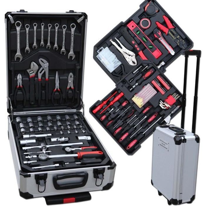 Malette a outils complete avec visseuse - Cdiscount