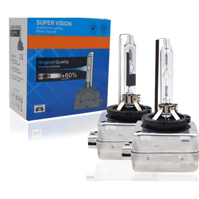 2X Ampoules xénon D3S/D3R 35W / 55W (10000K - D3S - 55 Watts)