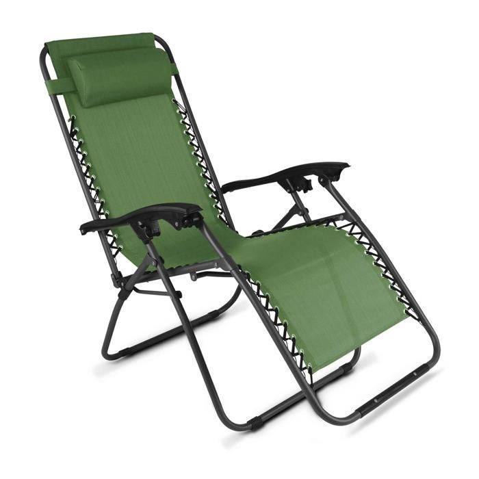 Chaise Longue De Jardin Relax Inclinable Et Pliante Transat