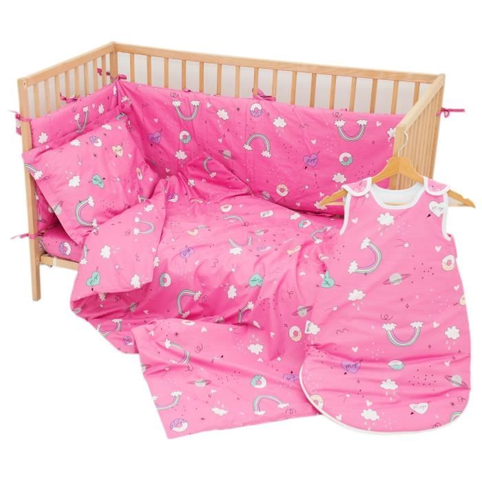 Fantaisie - Housse de couette 80x120 cm et Taie d'oreiller 30x40 cm -  Pati'Chou 100% Coton parure de lit pour bébé - Cdiscount Puériculture &  Eveil bébé