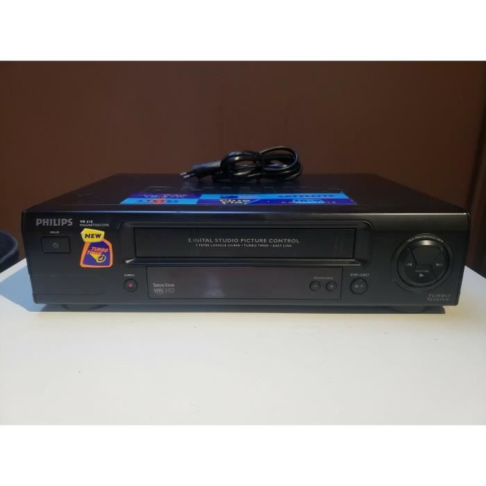 MAGNETOSCOPE PHILIPS VR410 LECTEUR ENREGISTREUR K7 CASSETTE VIDEO VHS VCR