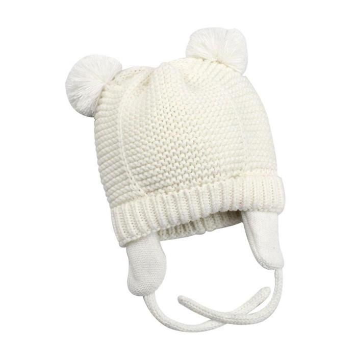 Bonnet Tricote Bonnet Blanc Pour Bebe Fille Hiver Bebe Garcon Fille Pompons A Double Pompon Cdiscount Pret A Porter Bonnet Tricote Bonnet Blanc Pour Bebe Fille Hiver Bebe Garcon Fille Pompons A Double Pompon Cdiscount Pret A Porter