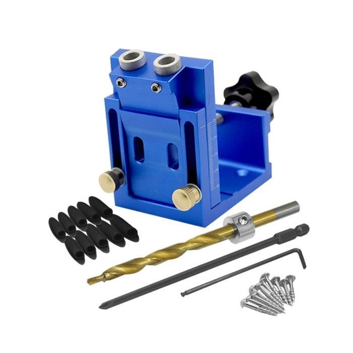 Kit Gabarit De Perçage D'angle 15° TOPINCN – Guide Bricolage Bois – Poche