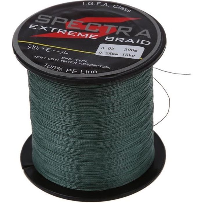 Fil De Peche Nylon Tresse 30lb 300M 11kg Pour Leurre Traine