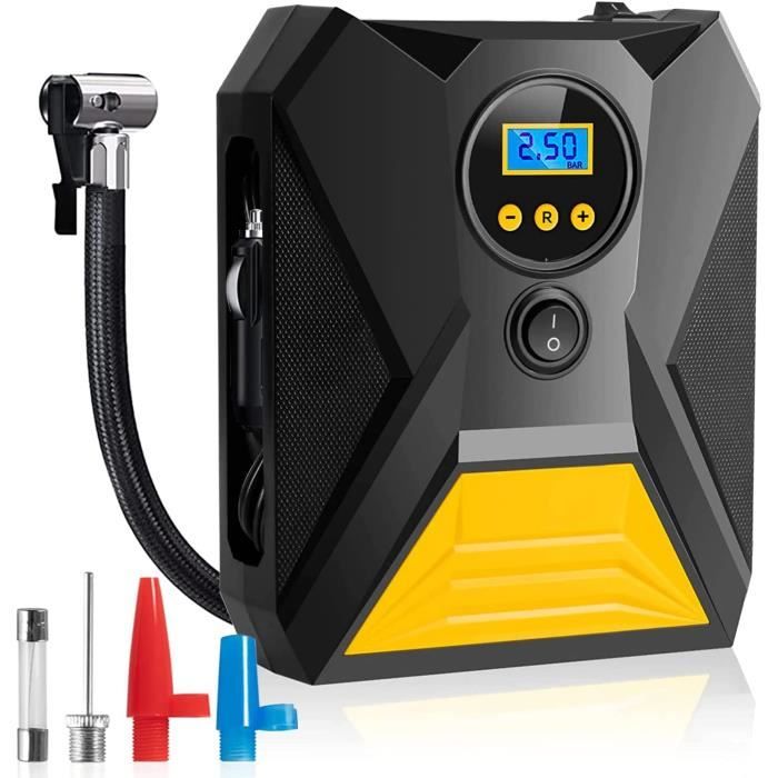 Compresseur D'air Portable Numérique Pour Pneus De Voiture - 150 PSI, Allume-cigare, Avec Manomètre