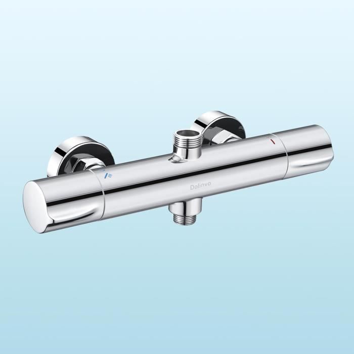 Mitigeur Douche 12V MARVIX Chromé - Pour Camping-Car, Caravane, Bateau - Micro-Interrupteur Intégré