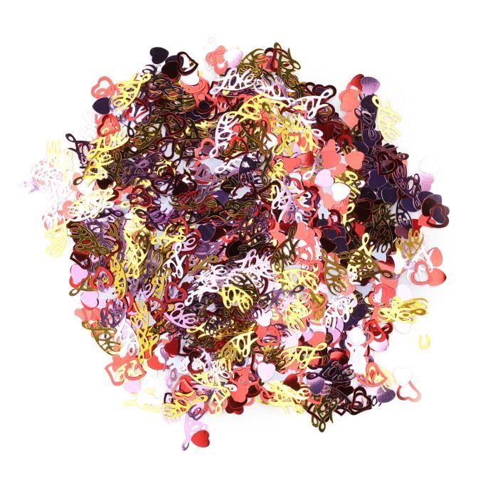 14g De Confettis En Forme De Coeur Rouge
