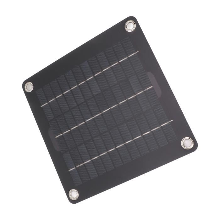 Kit Panneau Solaire 20W 12V - Chargeur Batterie Voiture, Camping-car, Bateau - Portable étanche