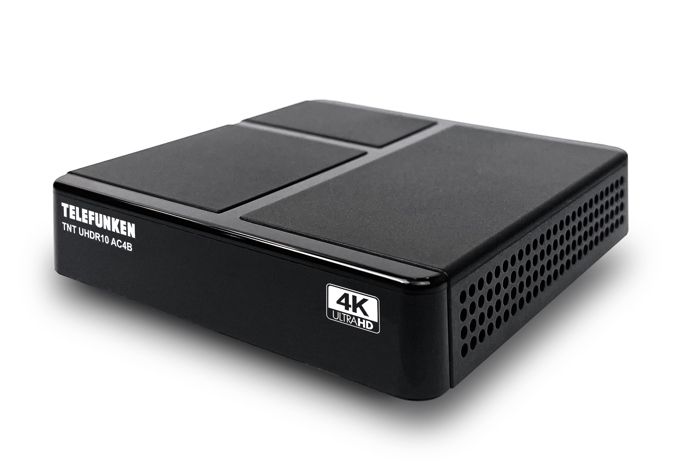 Telefunken - Récepteur TNT UHDR10 pour télévision numérique terrestre UHD 4K - 1000 canaux - PVR - Tuner TNT UHD/SD/HD/UHD/2K/4K