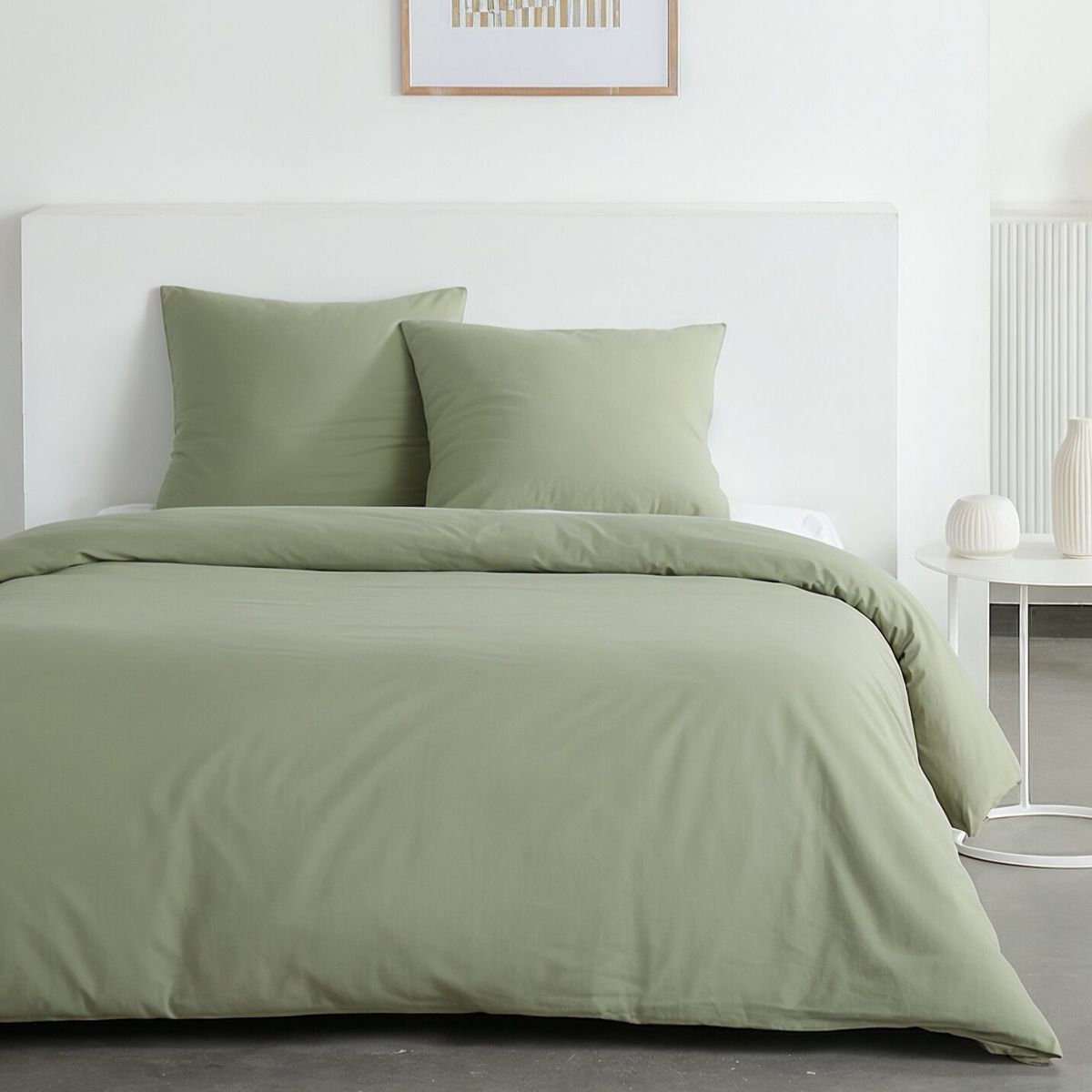 Housse de couette 220x240 cm Essential lavé 2 taies 63x63 cm - vue 5