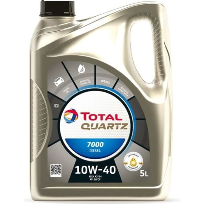 Huile total 10w40 diesel - Cdiscount