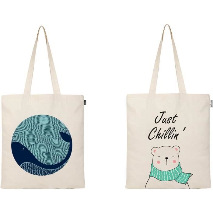 Tote Bag CLVII En Coton Rouge Imprimé Avenue Montaigne – Grand Format
