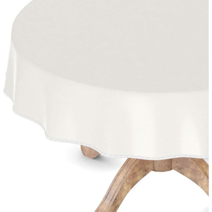 Nappe En Toile Cirée Lavable, Rectangulaire, Ronde, Ovale, Avec Ourlet, Motif « Coffee Time », 120 Cm