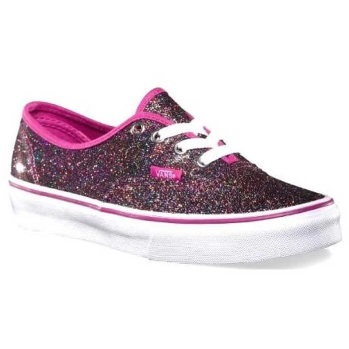 vans iridescent glitter authentic femme