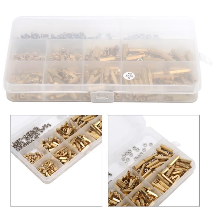 Entretoise hexagonale - VBESTLIFE - Laiton - Lot de 25 - Vis et écrous ...