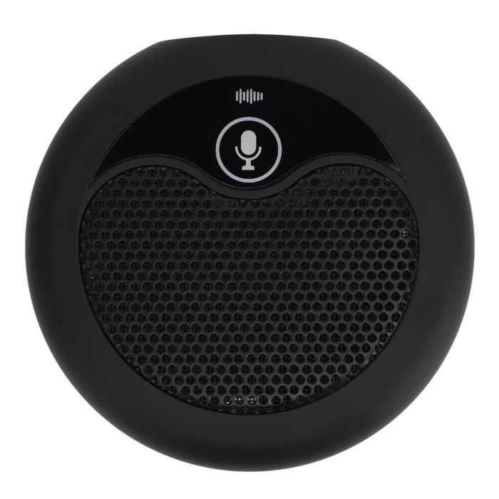 Microphone USB Mini Noir - Micro Portable Pour PC, Ordinateur Portable, Compatible Windows Et MacOS, Plug & Play, Sensibilité -58dB