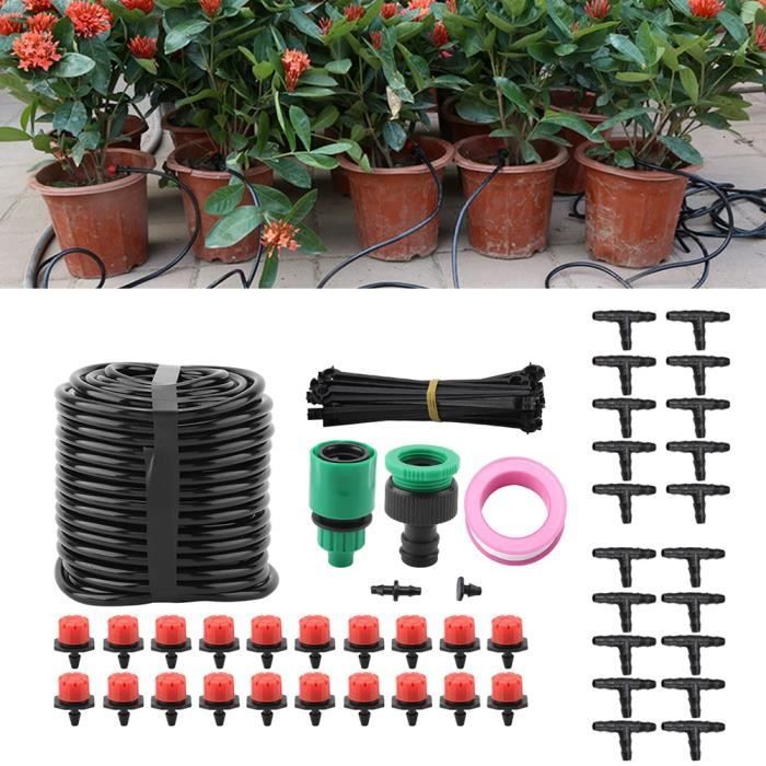 Kit D'irrigation Goutte à Goutte Automatique 7 Pièces – Arrosage Réglable Pour Plantes Intérieur/extérieur