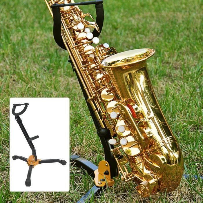 support pour trépied pour saxophone Support de trépied de saxophone alto ténor réglable pliable en métal RUI DA