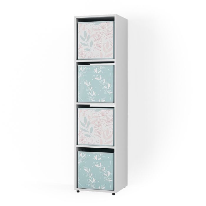 Étagère D'angle Laine Blanche - 170x142 Cm | Rangement Livre Et Décoration | Meuble Design