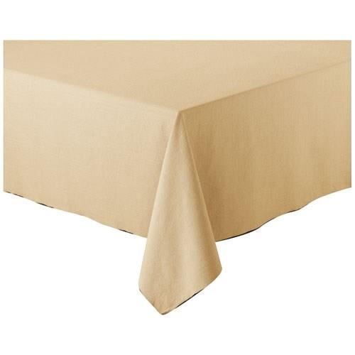 Nappe carrée recyclée WINKLER Grace camel 140x140cm
