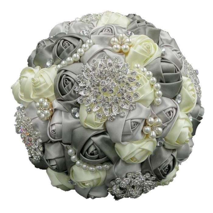 Fleurs De Mariage Mariée élégante Perle Bouquets De