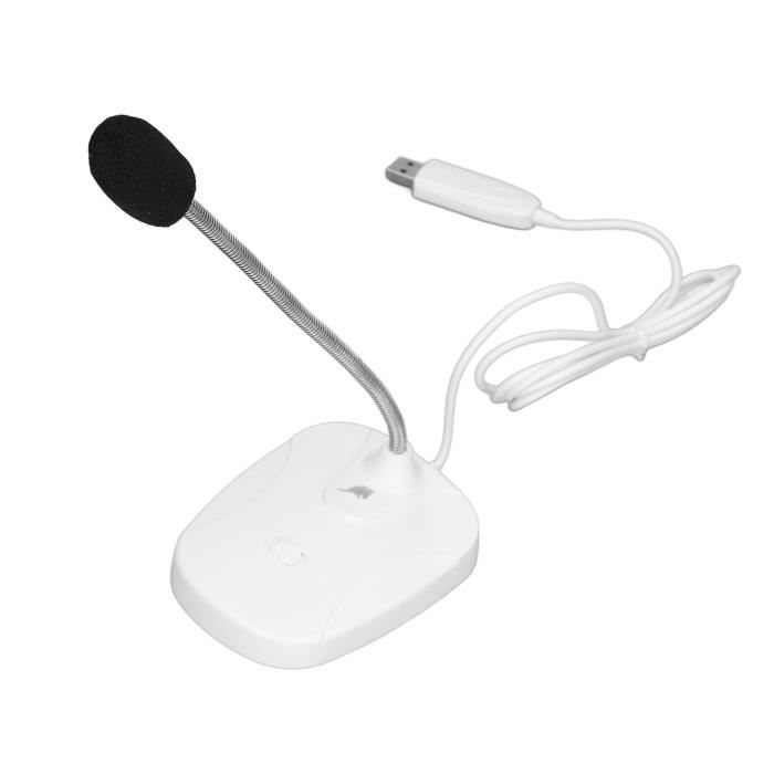 CHX Microphones d'ordinateur Microphone 3.5mm Pilote USB Connexion USB2 ...