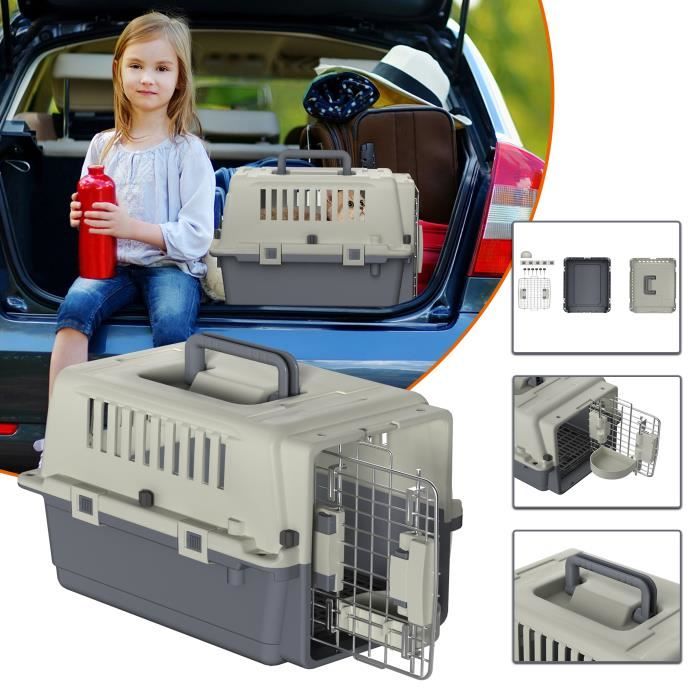 Meilleurs prix pour YRHOME Boîte de transport pour animaux de compagnie Niche pour chien Maison pour animaux en Convient pour les voyages en avion