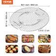Grille de Cuisson-VEVOR-Diamètre 53cm, grille barbecue ronde en fer Pour barbecue au charbon pique - nique Camping jardin barbecue-1