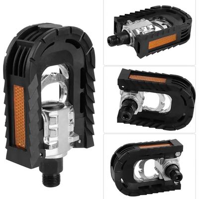 Pédales Pliantes Vélo K1155 - Antidérapantes, Réfléchissantes, Roulements Étanchés - Idéales VTT, Vélo Route & Pliant
